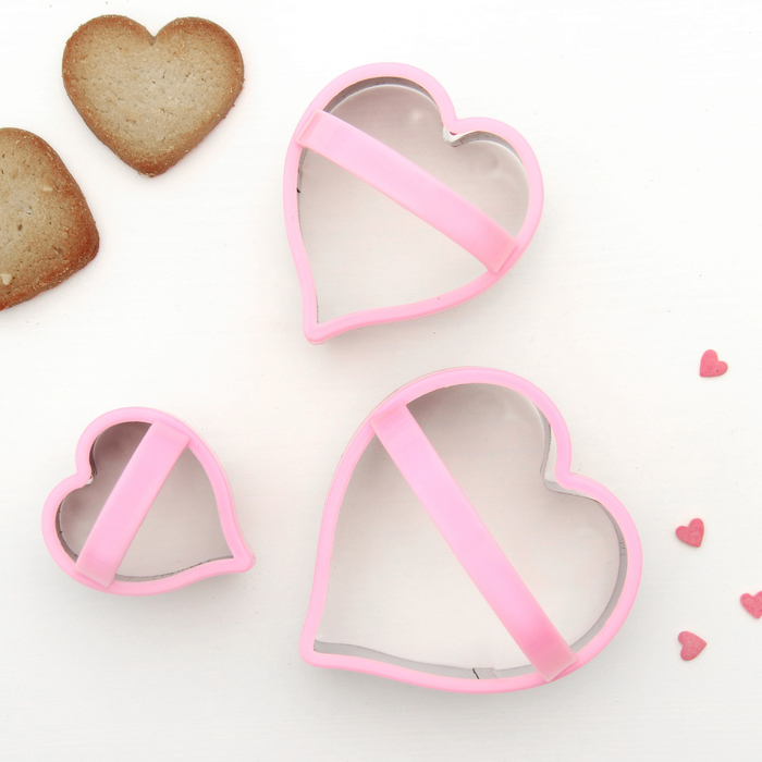 Набор форм для вырезания печенья 10х8 см, 3 шт, цвета МИКС