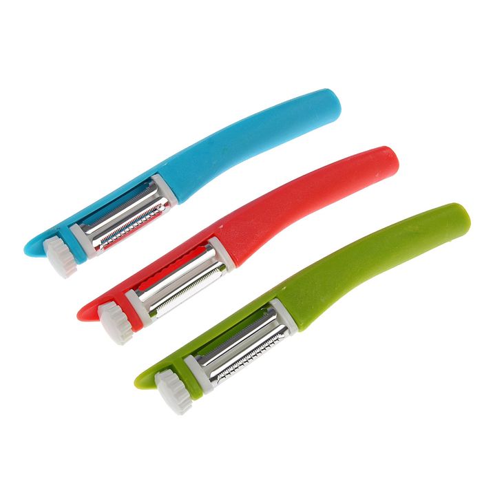 Овощечистка "Уклон" 20 см, цвета МИКС