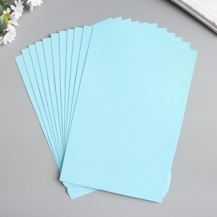 Фоамиран "Васильковый" набор 10 листов, формат А4, 1 мм