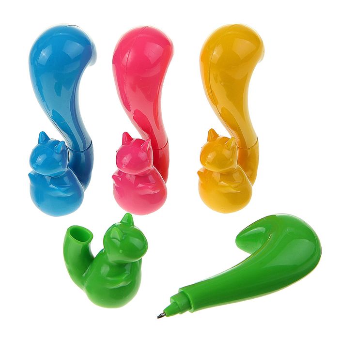 Ручка шариковая-прикол Белка МИКС