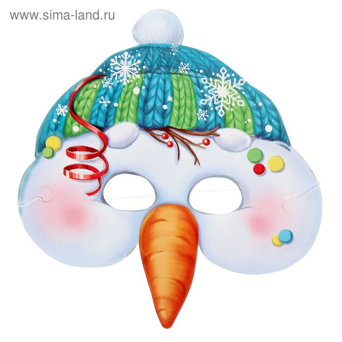фото Маска карнавальная «снеговик» страна карнавалия