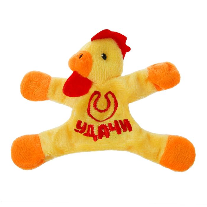 Мягкая игрушка-магнит "Удачи", петушок