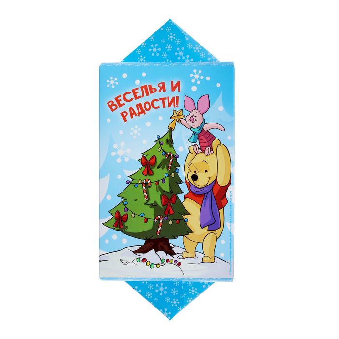 Сборная коробка-конфета "Веселья и радости", Медвежонок Винни и его друзья, 14 х 22 х 8 см 1414