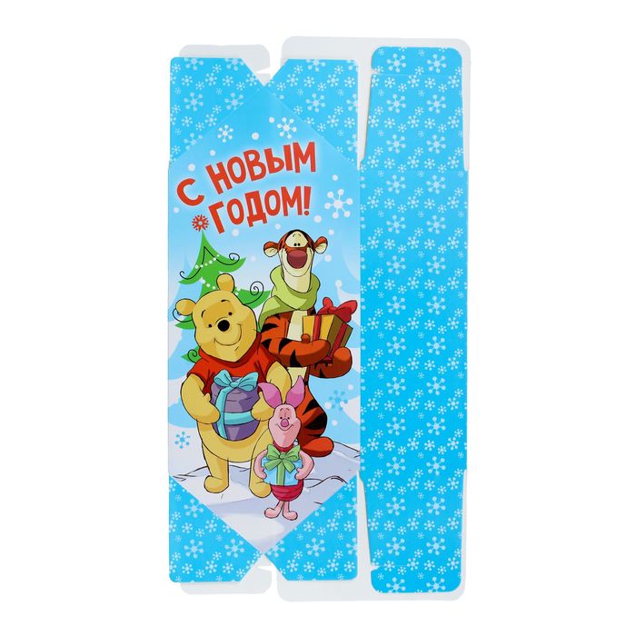 Сборная коробка-конфета "Веселья и радости", Медвежонок Винни и его друзья, 14 х 22 х 8 см 1414