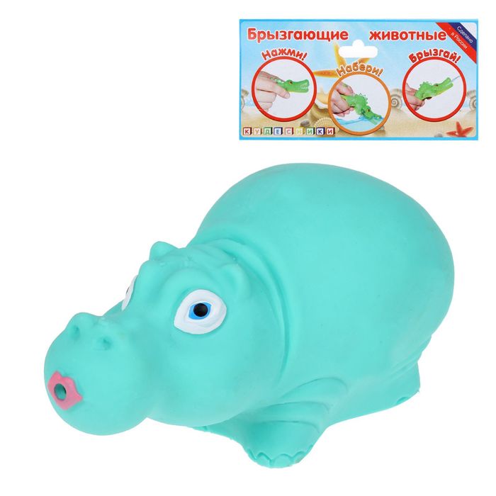 Резиновая игрушка "Бегемот Софа", МИКС