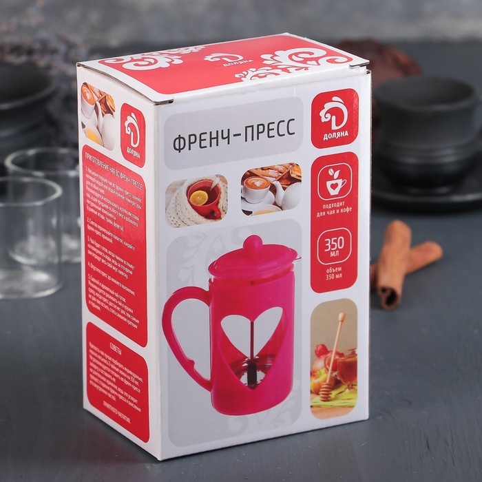 Френч-пресс 350 мл "Комплимент", цвет зеленый