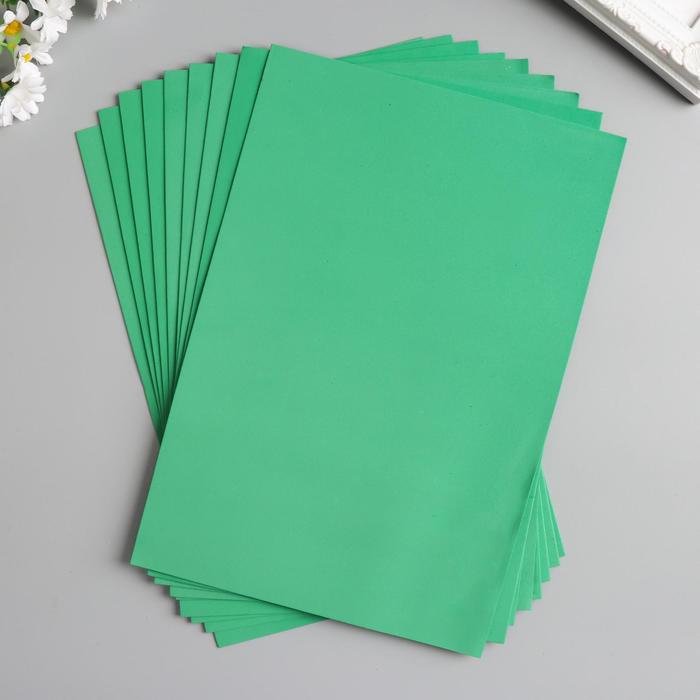 Фоамиран "Лес" набор 10 листов, формат А4, 1 мм