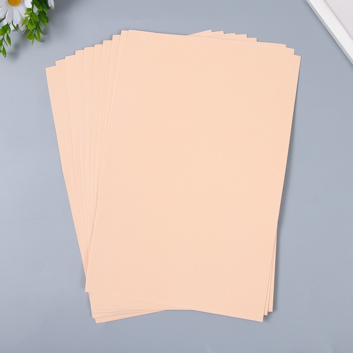 Фоамиран "Шёлк" набор 10 листов, формат А4 ,1 мм