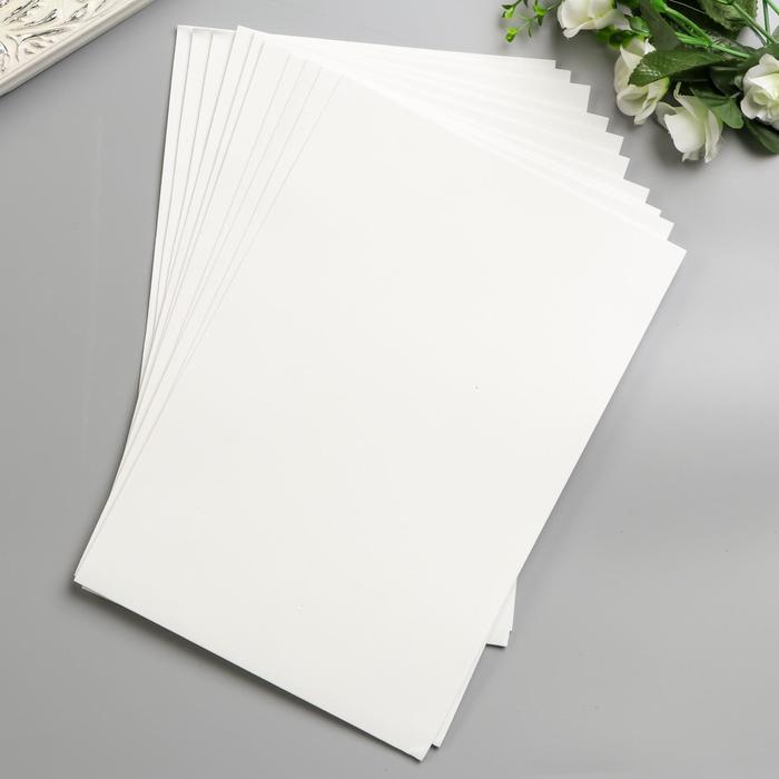 Фоамиран "Белоснежный" 1 мм, набор 10 листов, А4