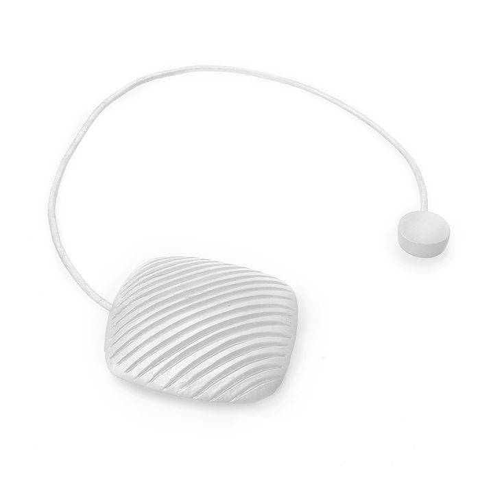 Подхват для штор на шнуре "Квадрат скруглённый", цвет белый