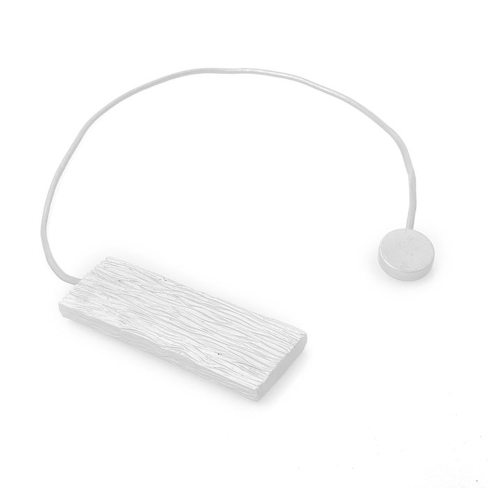 Подхват для штор на шнуре "Прямоугольник", цвет белый