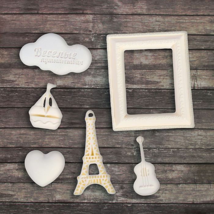 Набор декоративных элементов "Веселые путешествия", 11 х 17 см