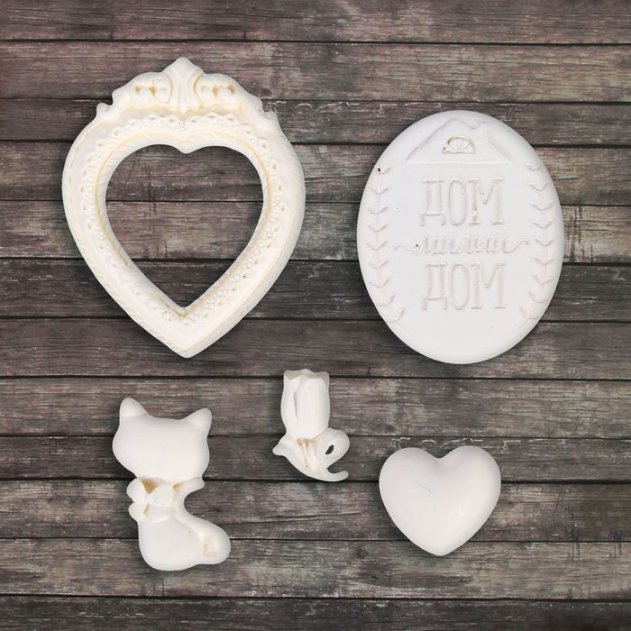 Набор декоративных элементов "Милый дом", 11 х 17 см
