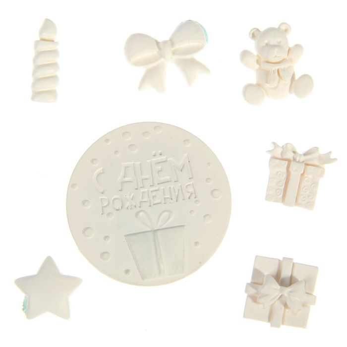 Набор декоративных элементов "С Днем Рождения", 11 х 17 см