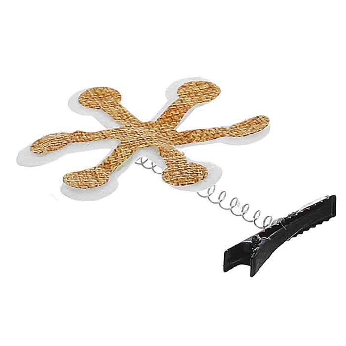 Карнавальный зажим "Снежинка", набор 2 шт.