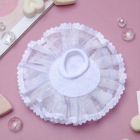 

Резинка для волос бант "Школьница" d-11 см ромашка