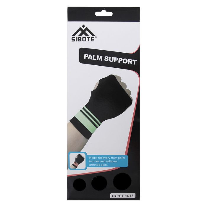 Суппорт запястья, размер M (1 шт) черно-салатовый
