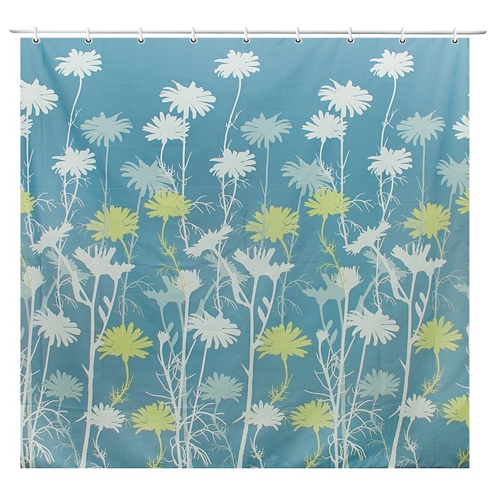 Штора для ванной 180х180 см "Одуванчики в небе", полиэстер