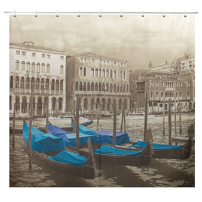 Штора для ванной 180х180 см "Венеция", полиэстер