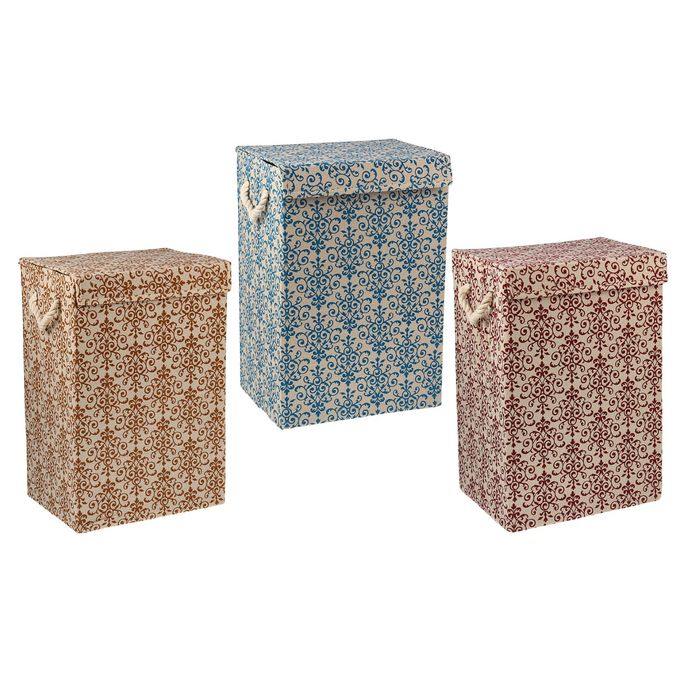 Корзина для белья складная "Вензеля", цвета МИКС