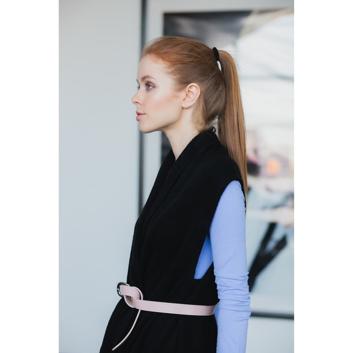 Пончо (кардиган) 75х160 см, цвет черный, акрил 100%