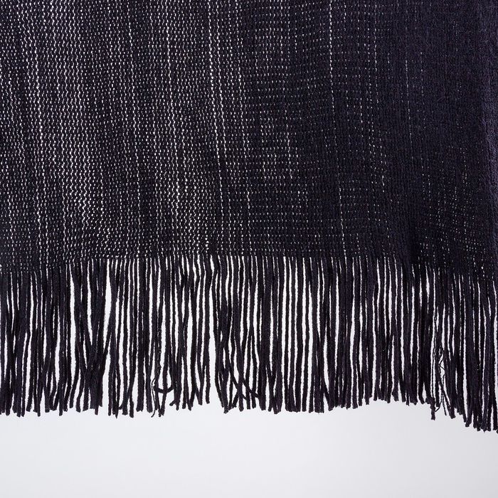 Пончо (кардиган) 75х160 см, цвет черный, акрил 100%