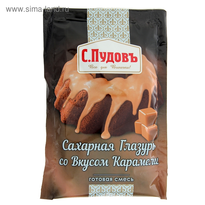Сахарная глазурь С Пудовъ со вкусом карамели 100 г 61₽