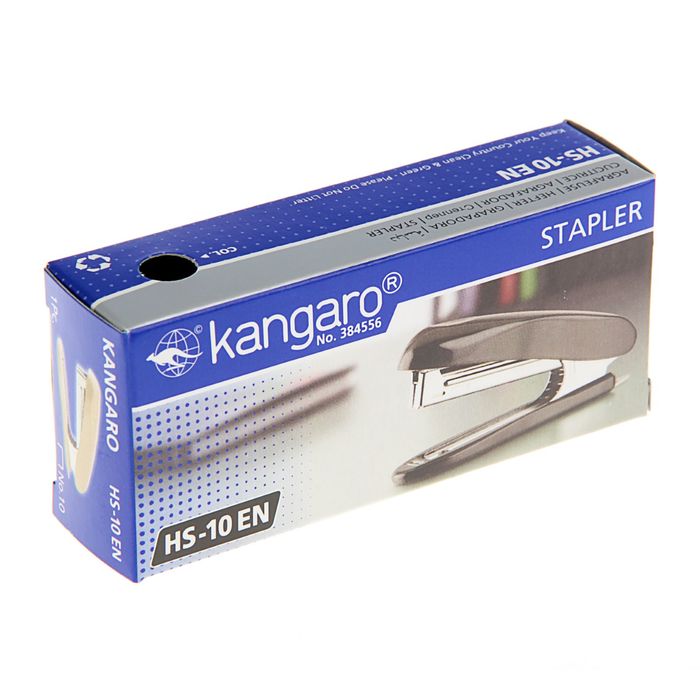 Степлер №10 до 20 листов Kangaro HS-10EN, темно-синий