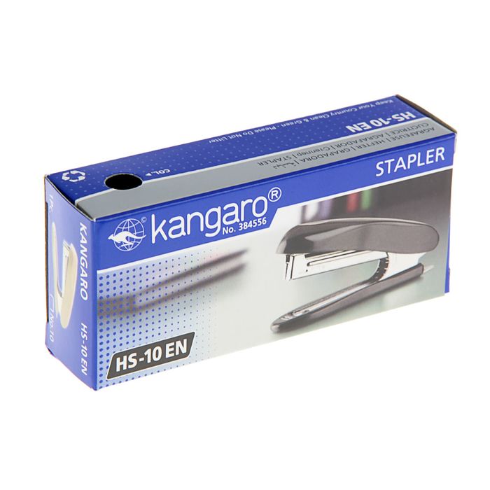 Степлер №10 до 20 листов Kangaro HS-10EN, черный