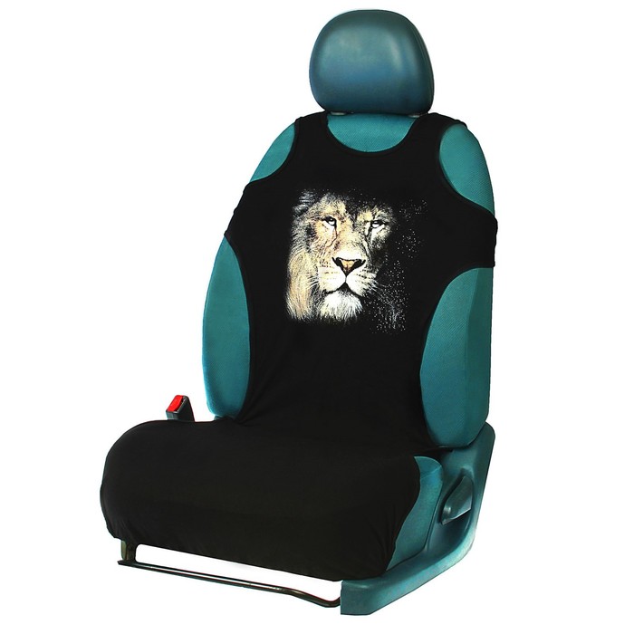 Чехол-майка "Лев", на переднее сиденье, хлопок