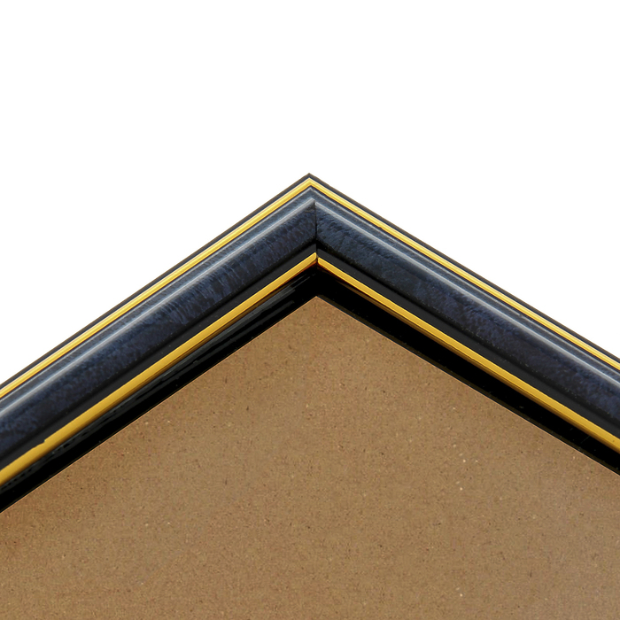 Фоторамка 30х40 синий малахит с золотом