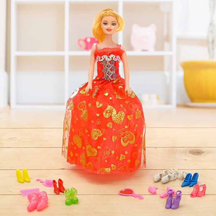 Кукла модель "Анюта" с аксессуарами, МИКС