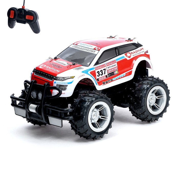 Машина радиоуправляемая "СуперДжип", работает от батареек, цвета МИКС