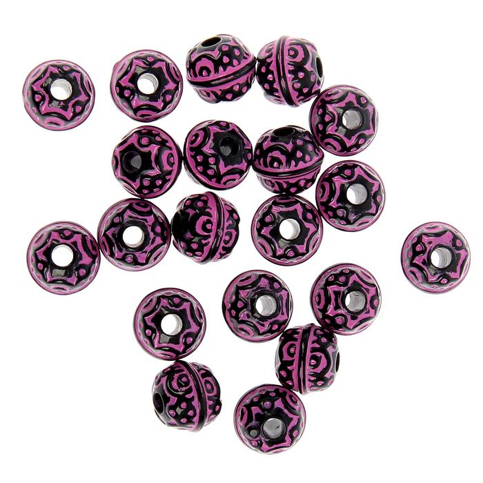 Бусины "Узоры ацтеков", набор 20 шт.