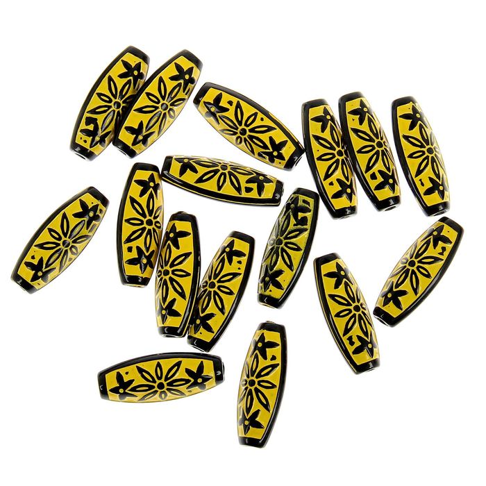 Бусины "Узоры ацтеков", набор 16 шт.