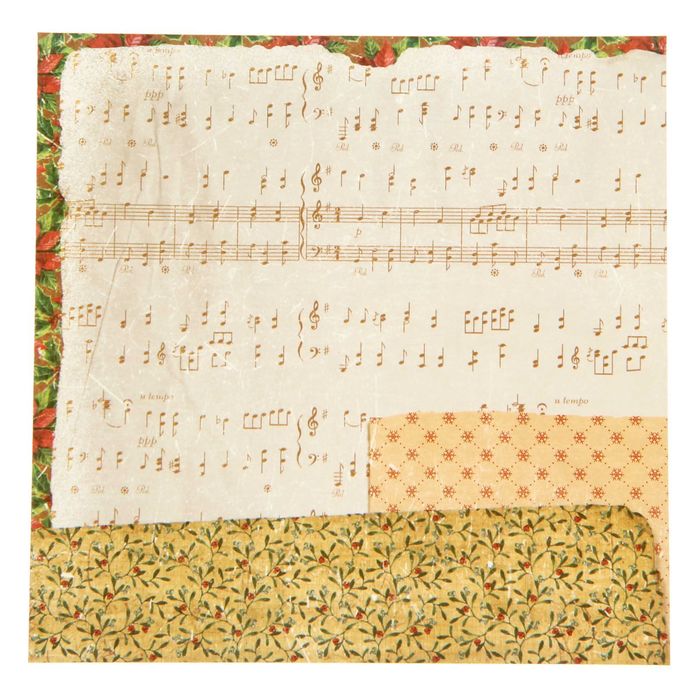 Пакет подарочный без ручек с декором «Ретро», 16 × 28 см