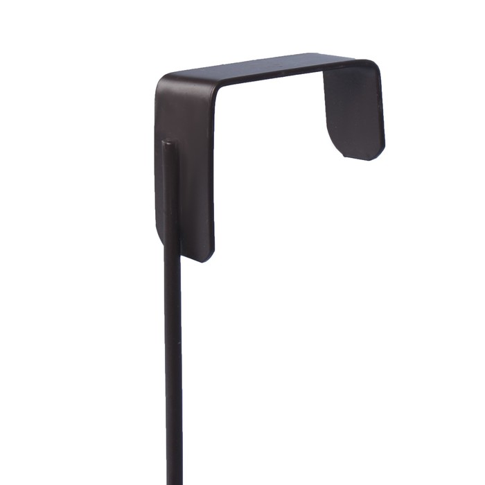 Вешалка надверная, 5 двойных крючков "Плетенка" 46х12х28 см, цвет коричневый