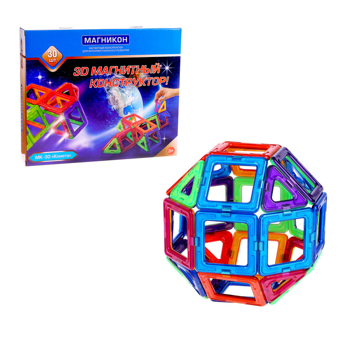 Конструктор 3d "Комета", 30 деталей