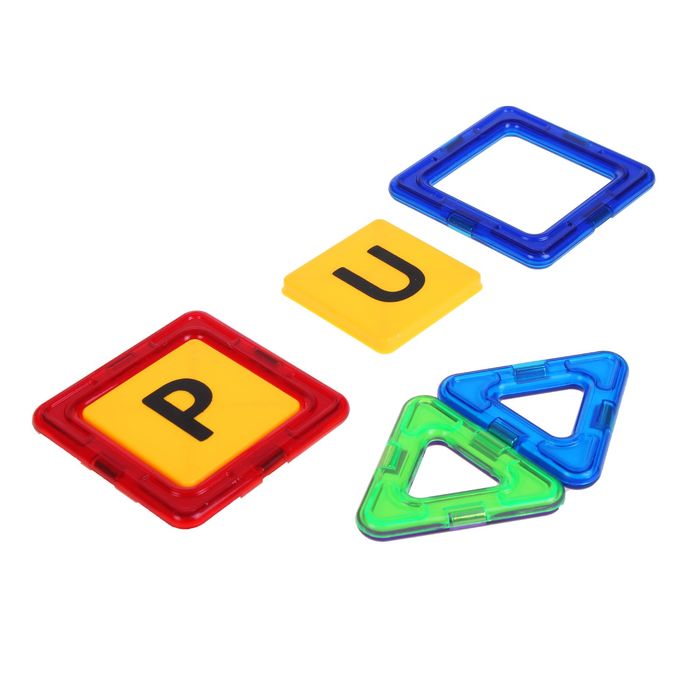 Магнитный 3D конструктор «Ралли», 66 деталей