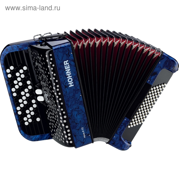 

Аккордеон кнопочный Hohner Nova II 72 A4264, синий
