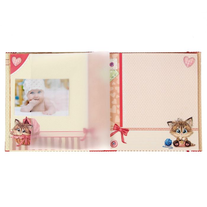 Фотокнига с дизайнерскими листами для индивидуального оформления "Лапочка-дочка"