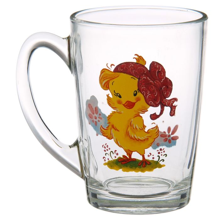 Кружка 300 мл "Цыплята", рисунок МИКС, подарочная упаковка