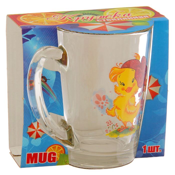 Кружка 300 мл "Цыплята", рисунок МИКС, подарочная упаковка