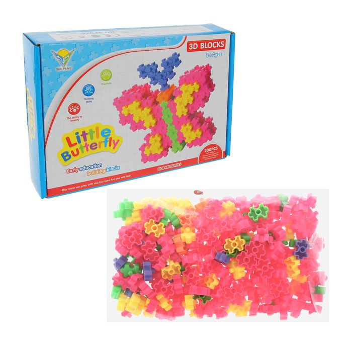 Конструктор «Маленькая бабочка», 200 деталей