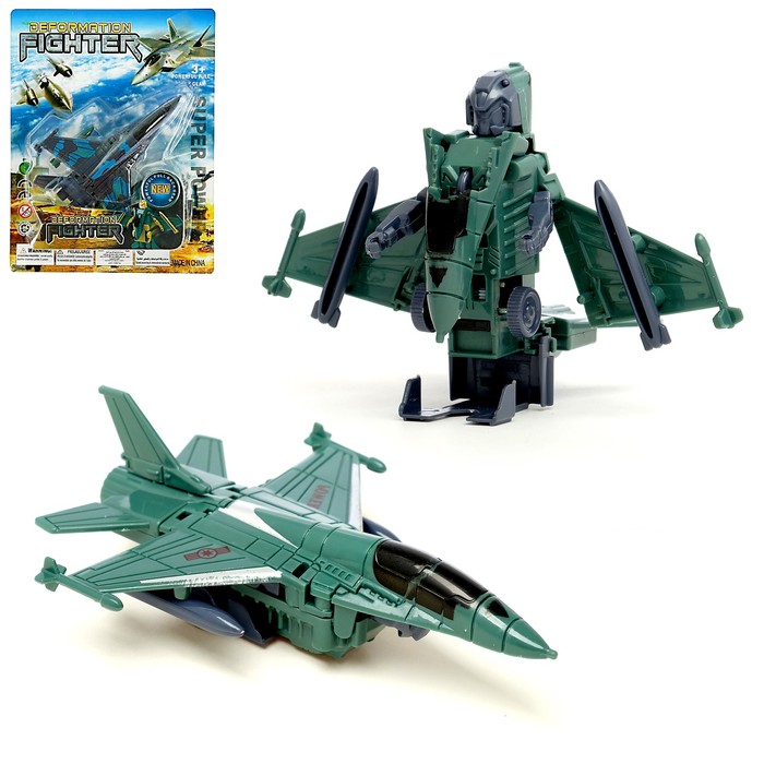 Трансформер-самолёт «Истребитель», цвета МИКС