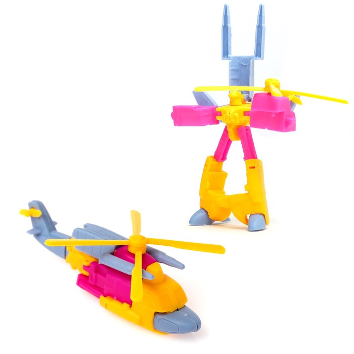 Робот-трансформер «Вертолёт», цвета МИКС