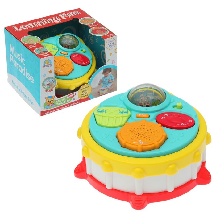 Игрушка музыкальная "Барабан", световые и звуковые эффекты