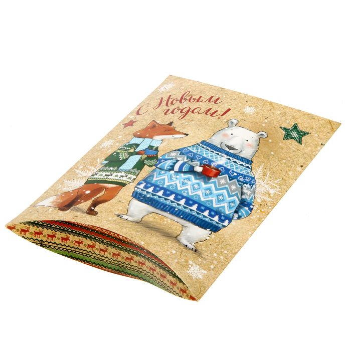 Коробка сборная фигурная «Снежные истории», 26 х 19 х 4 см