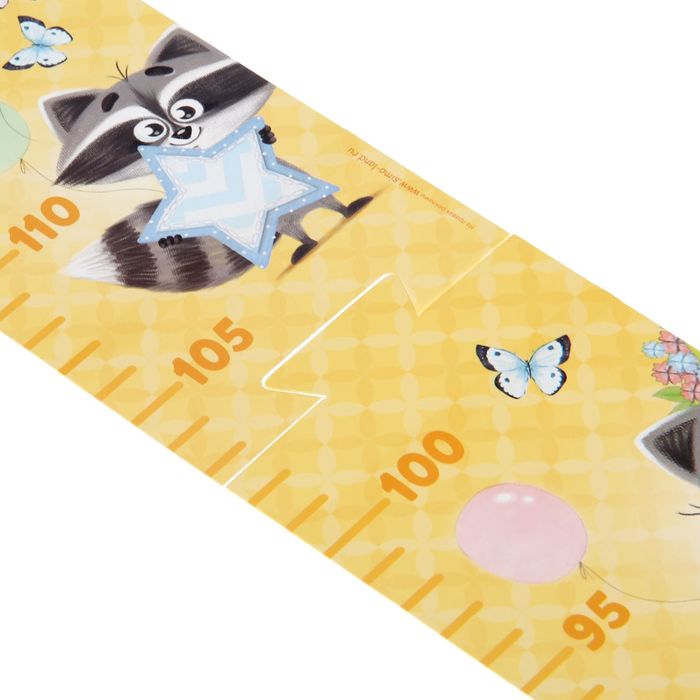 Ростомер детский "Крошка енот", 150 см