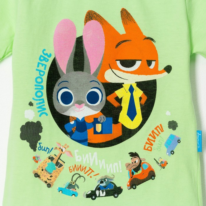 Футболка Зверополис, Дисней, рост 122-128 (34) см, 7-8 лет, 100% хлопок